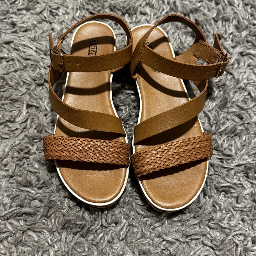 Seychelles Brown Strappy Sandals